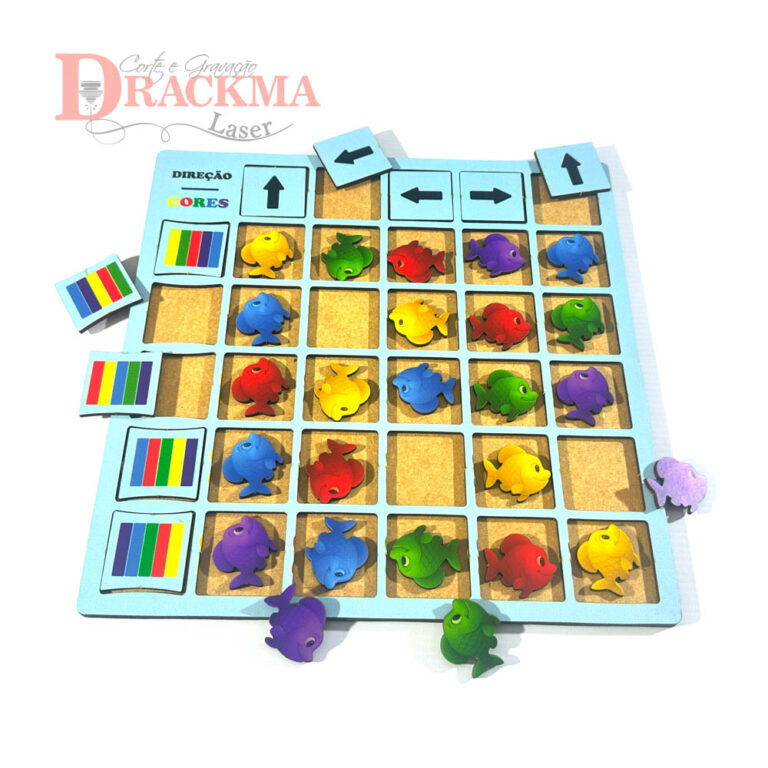 Jogo Peixes com Setas e Cores