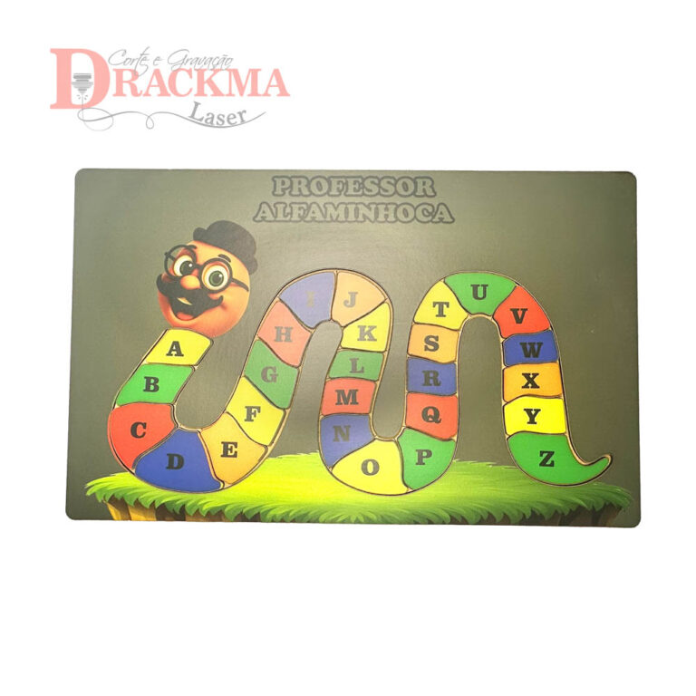Jogo de Tabuleiro Professor Alfaminhoca alfabeto completo