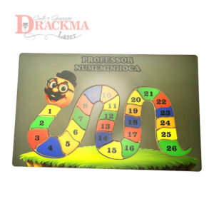 Jogo de Tabuleiro Professor Numeminhoca números até 26