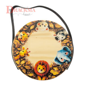 Porta Maternidade Safari Infantil - Nome Personalizado