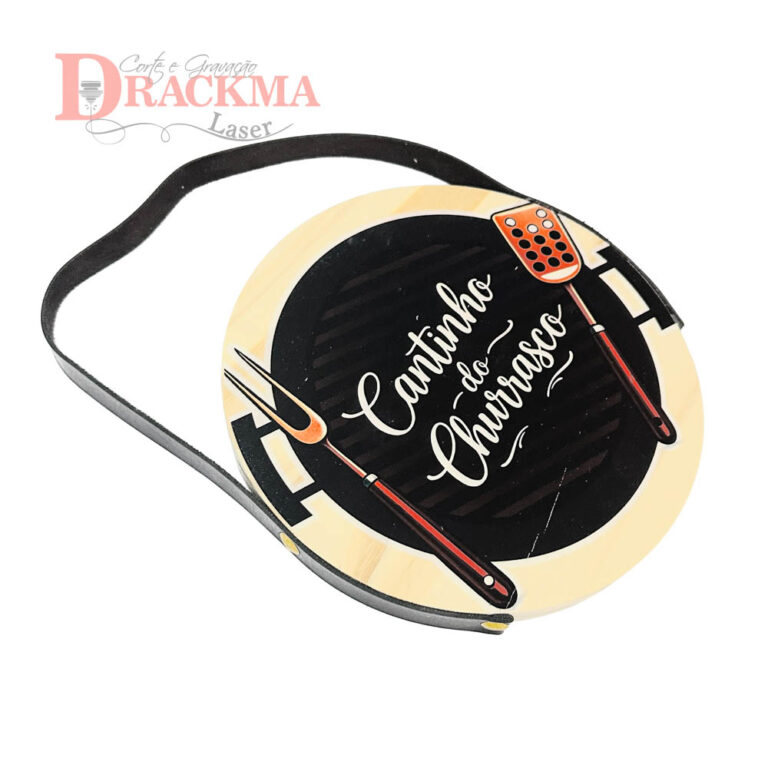 Placa Decorativa Cantinho do Churrasco Quadro Gourmet