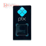 Placa QR Code Pix Acrílico Display de Balcão para Comércio