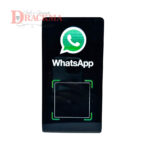 Placa QR Code WhatsApp Acrílico Display de Balcão Comércio