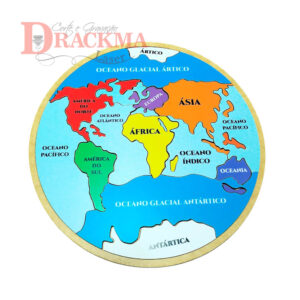 Quebra-Cabeça Mapa Mundi – Educativo e Divertido